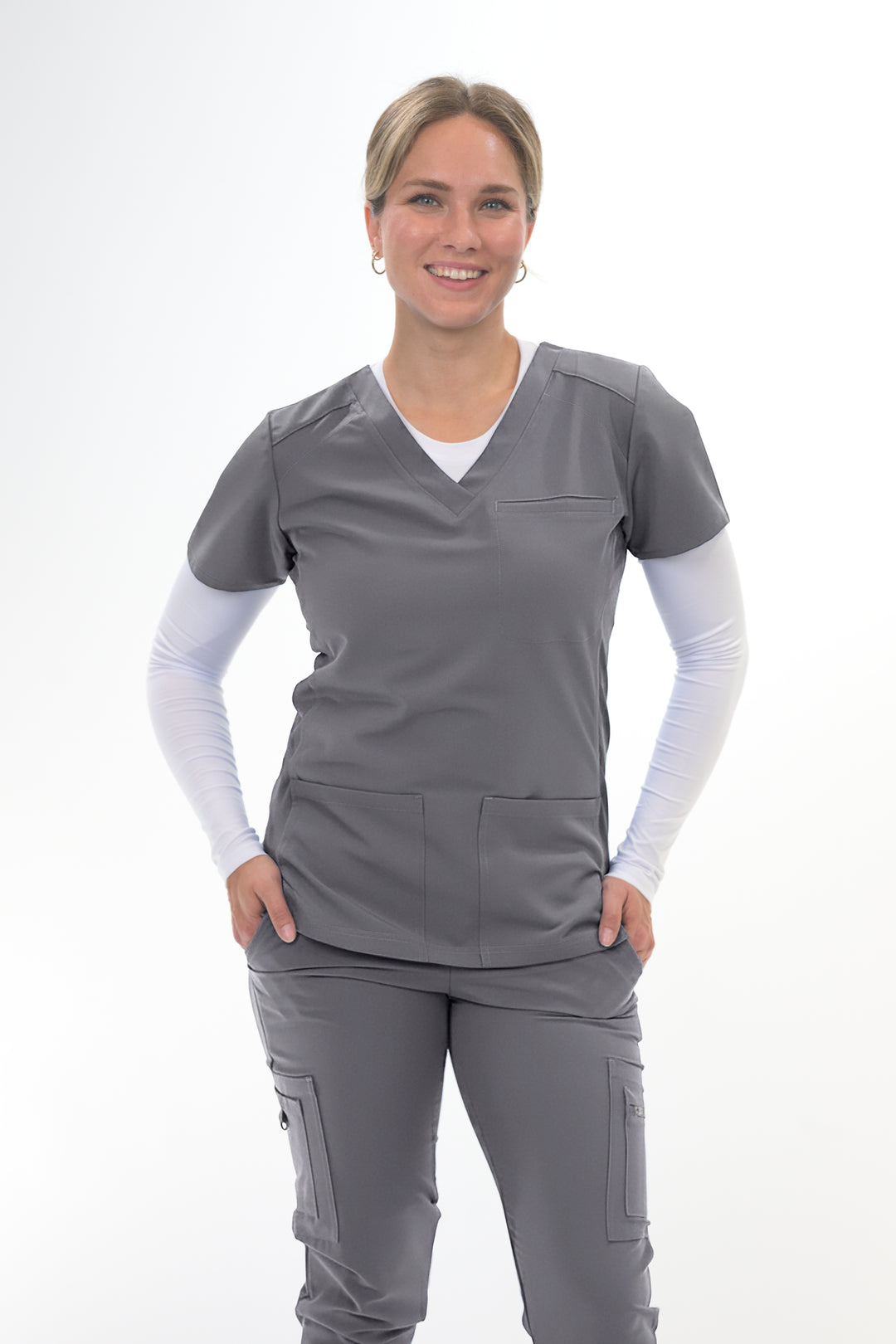 3602 FLAUNT FLEXI SCRUB TOP