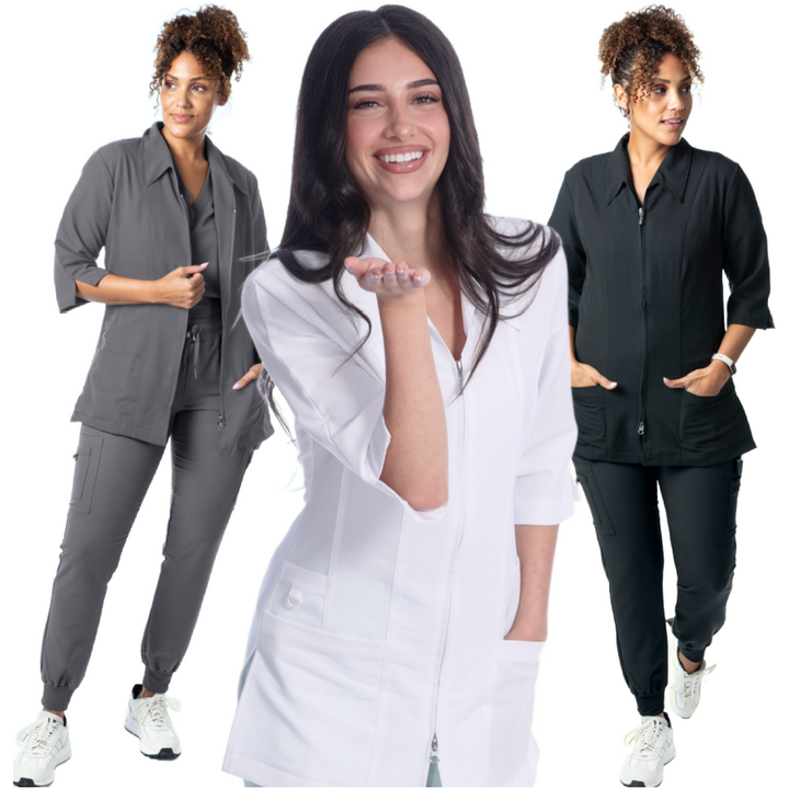 FLAUNT 7505 Professional Spa Jacket: Elegance Meets Functionality