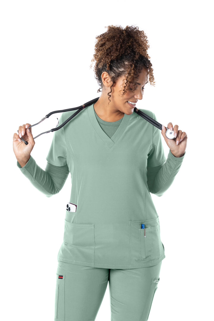 62-4202 FUBU Woman's Performance Scrub Top