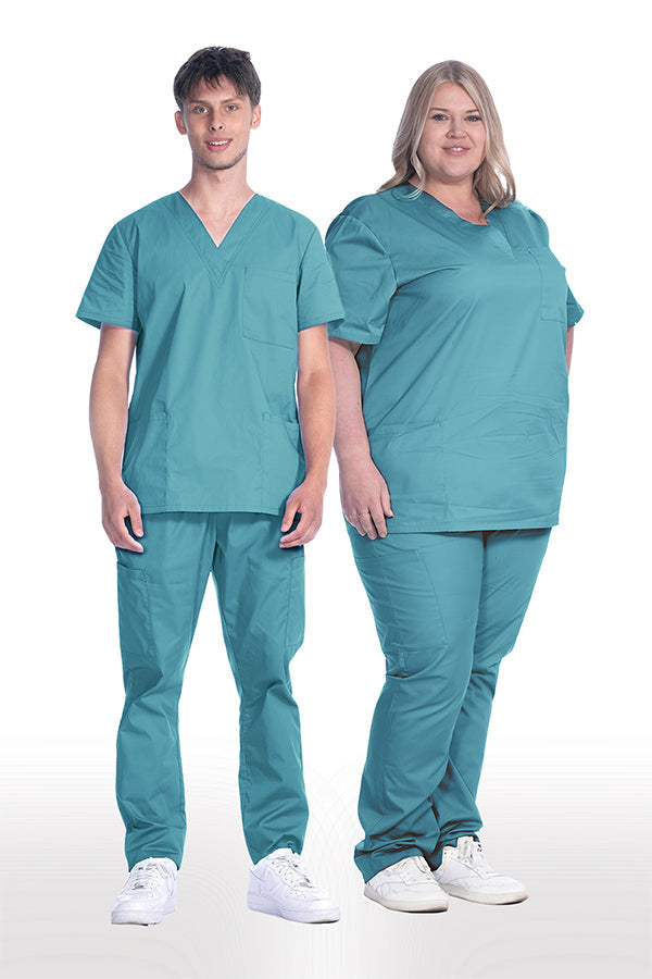 1005 Unisex Greentown Classix Soft -Neck  Scrub Top