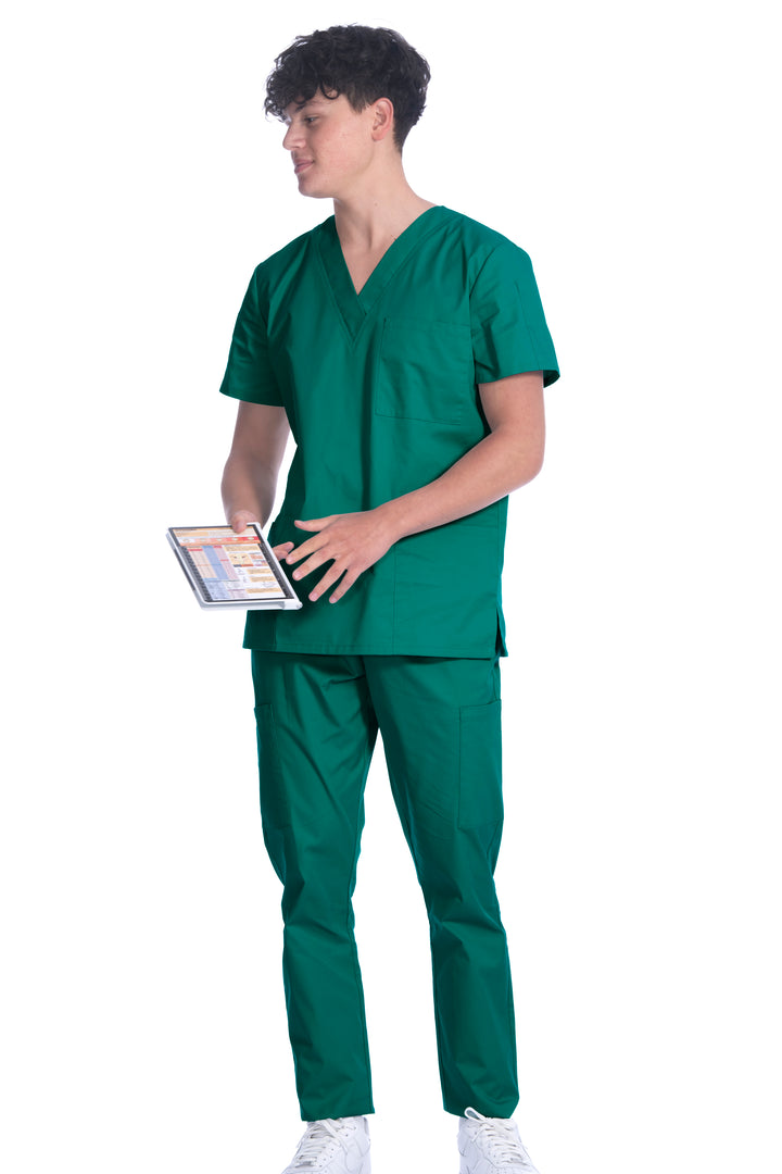 1005 Unisex Greentown Classix Soft -Neck  Scrub Top