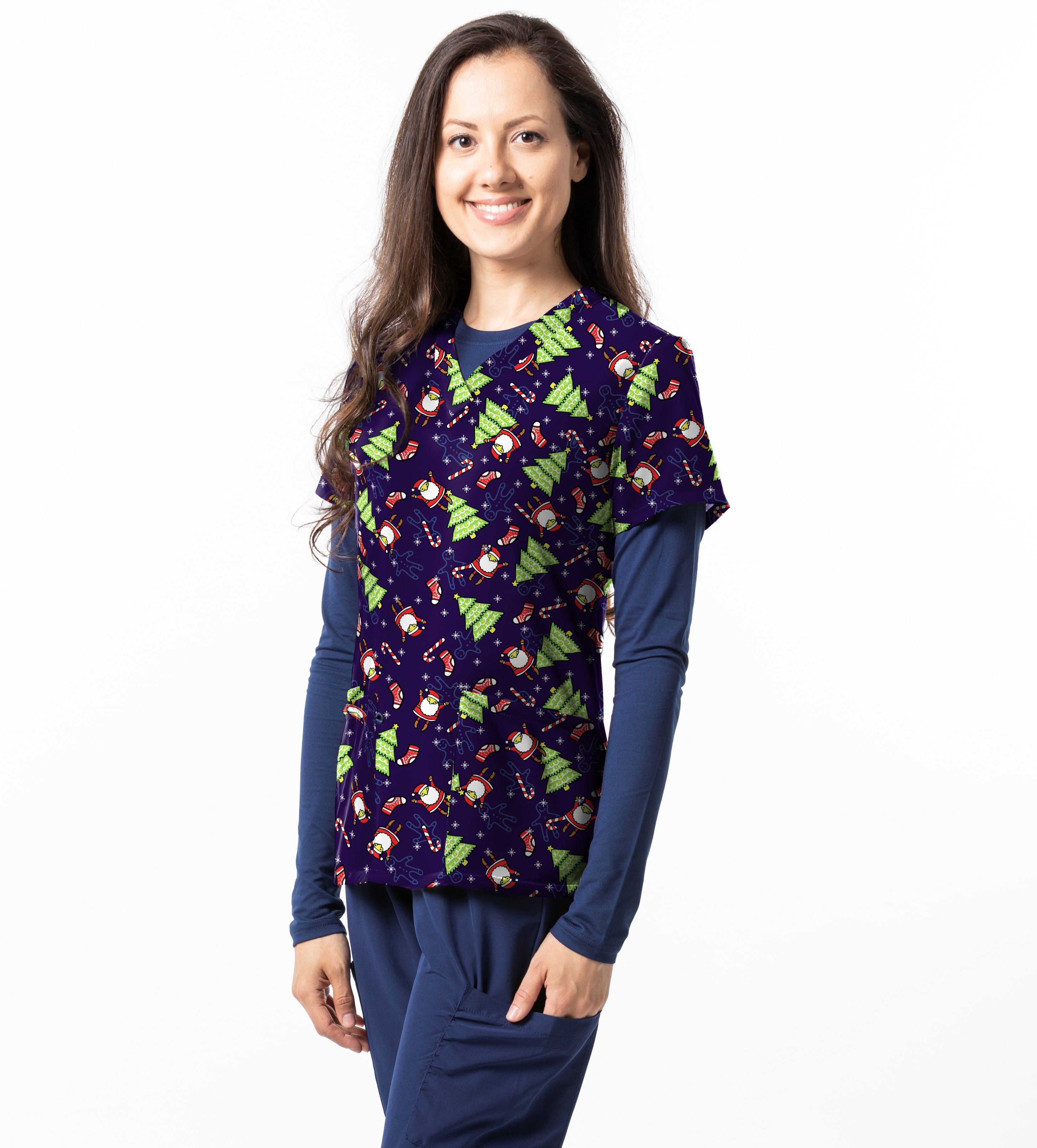 Printed scrub sales tops canada