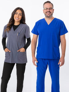 18-1062A Unisex Stretch Scrub Top by Greentown - Scrub Nation Canada