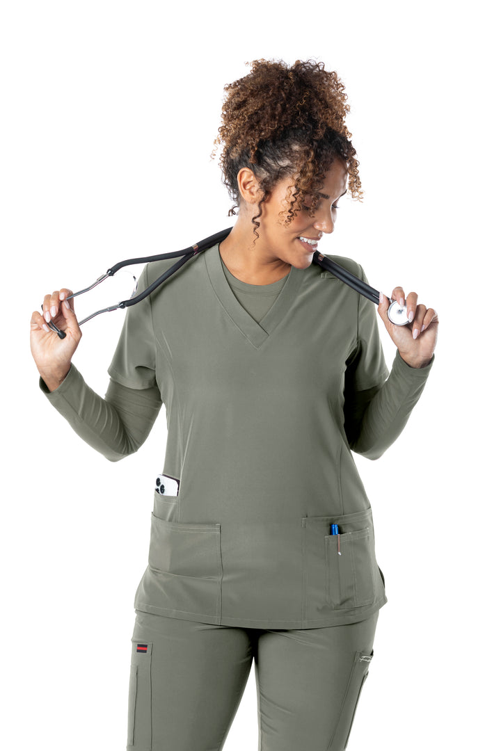 62-4202 FUBU Woman's Performance Scrub Top