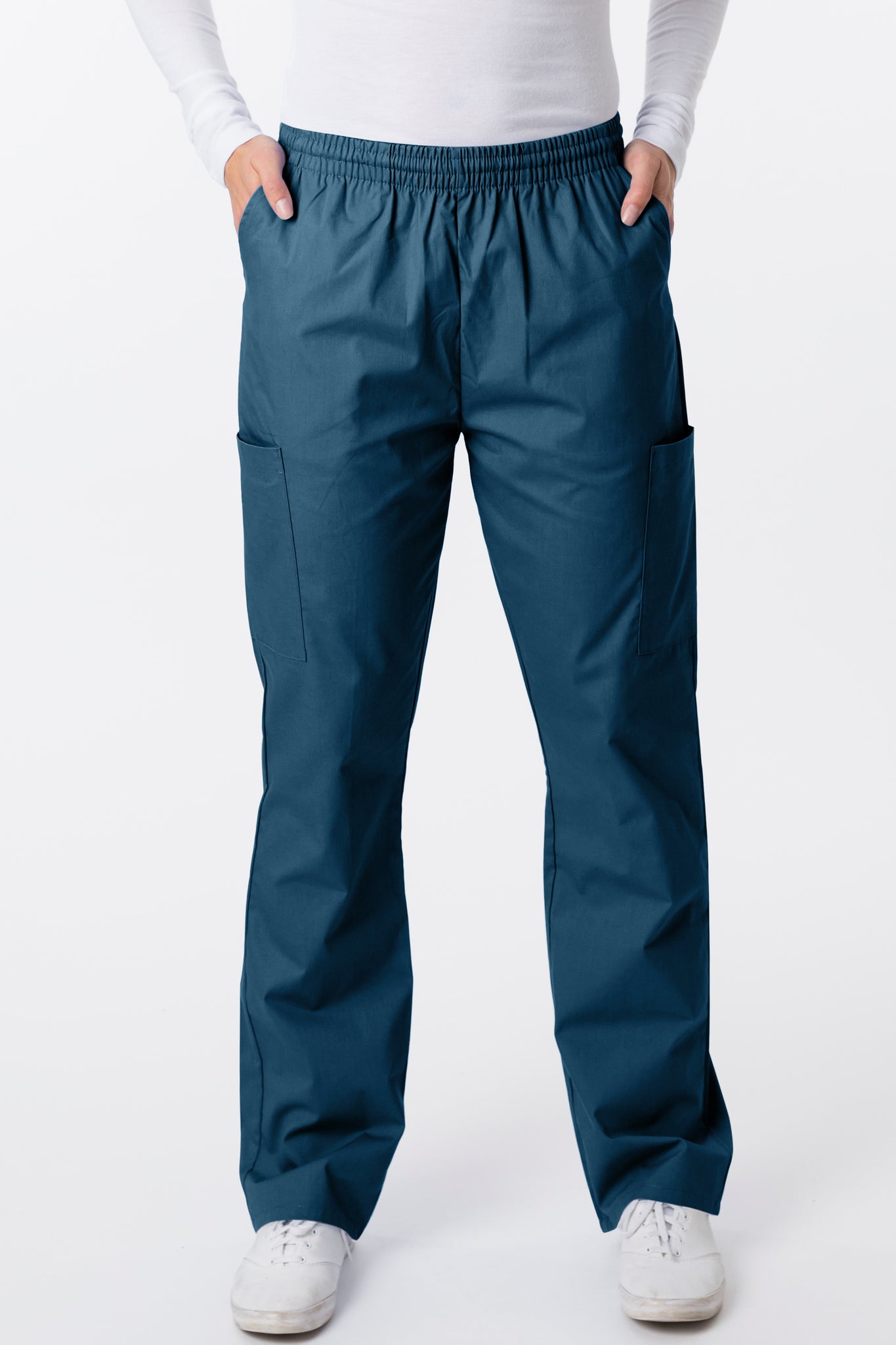 2000 Classix Straight Leg Pull-On Unisex Cargo Scrub Pants By Greentown - Scrub Nation Canada