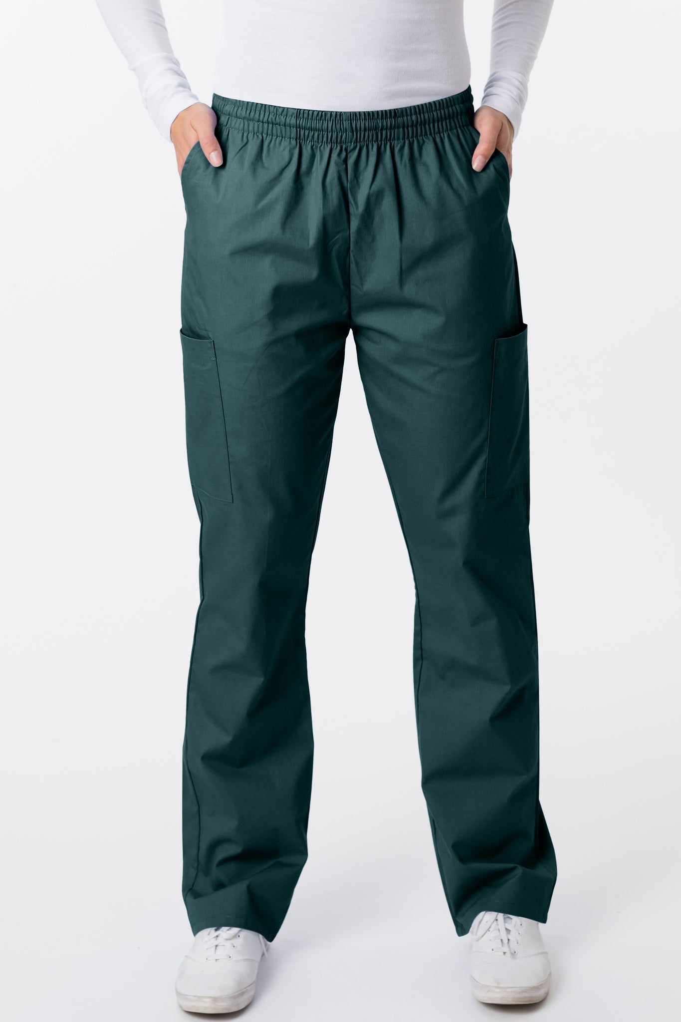 2000 Classix Straight Leg Pull-On Unisex Cargo Scrub Pants By Greentown - Scrub Nation Canada