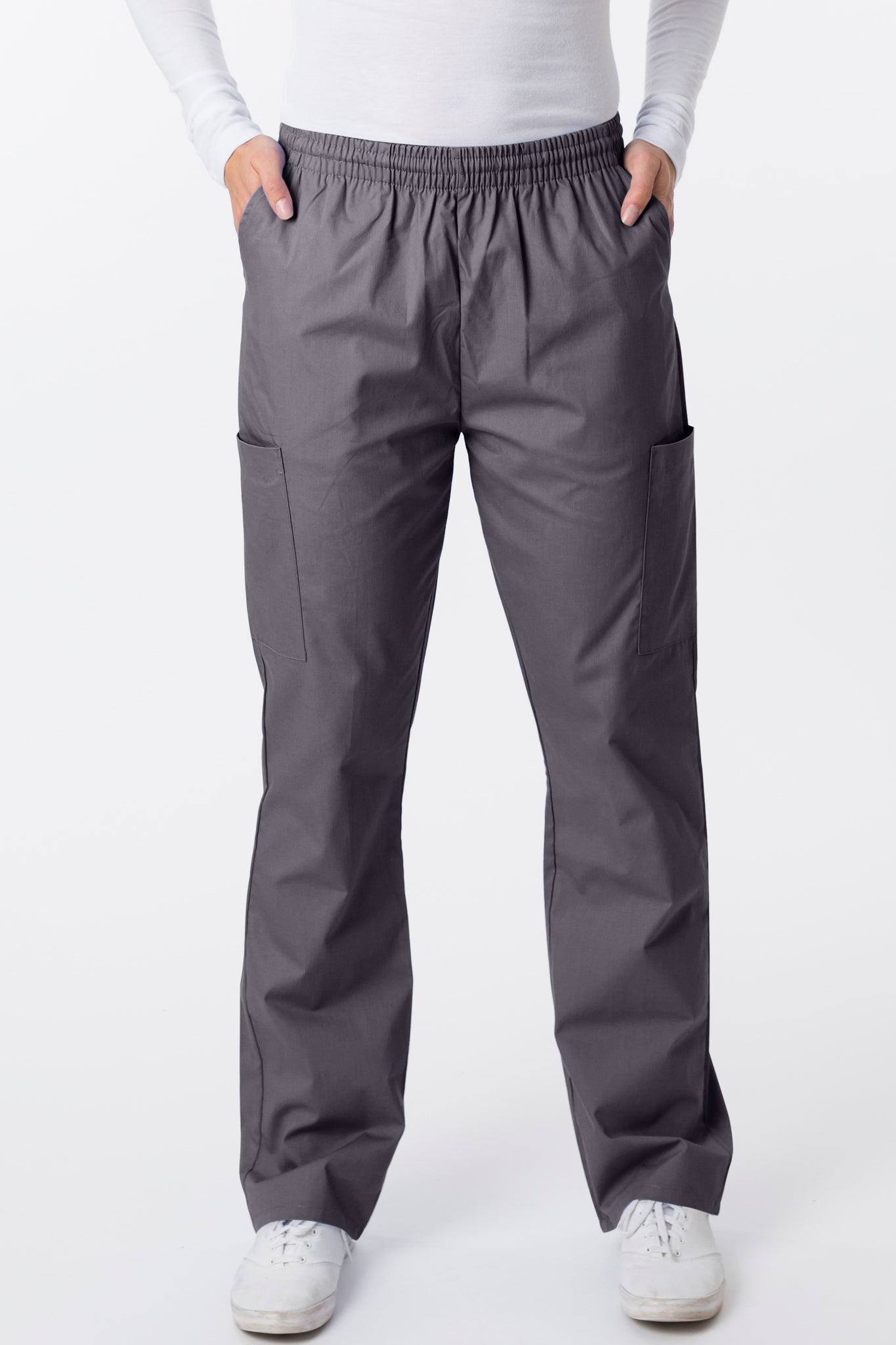 2000 Classix Straight Leg Pull-On Unisex Cargo Scrub Pants By Greentown - Scrub Nation Canada