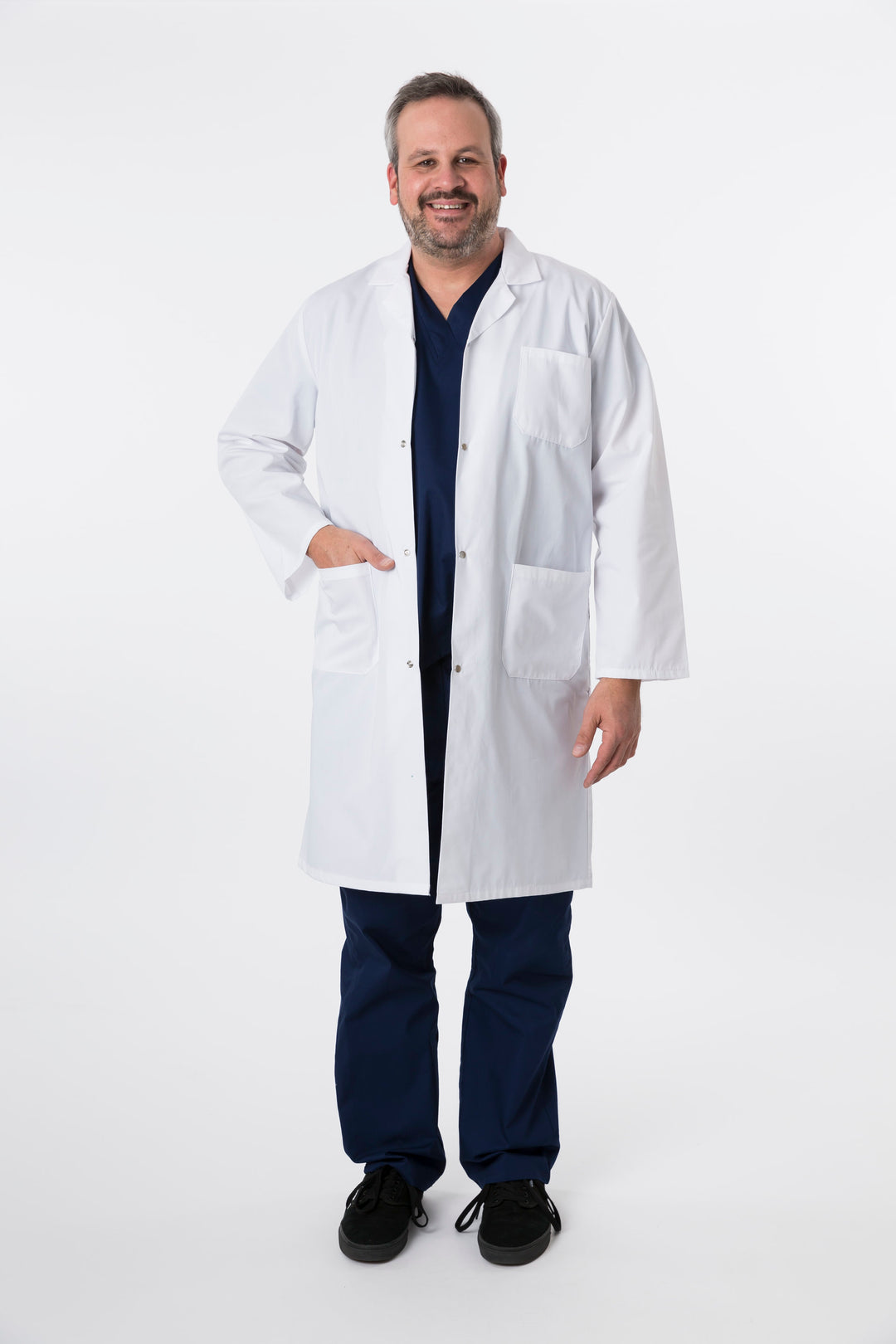 4500 Classix Unisex Snap Front Full Length Lab Coat By Greentown - Scrub Nation Canada