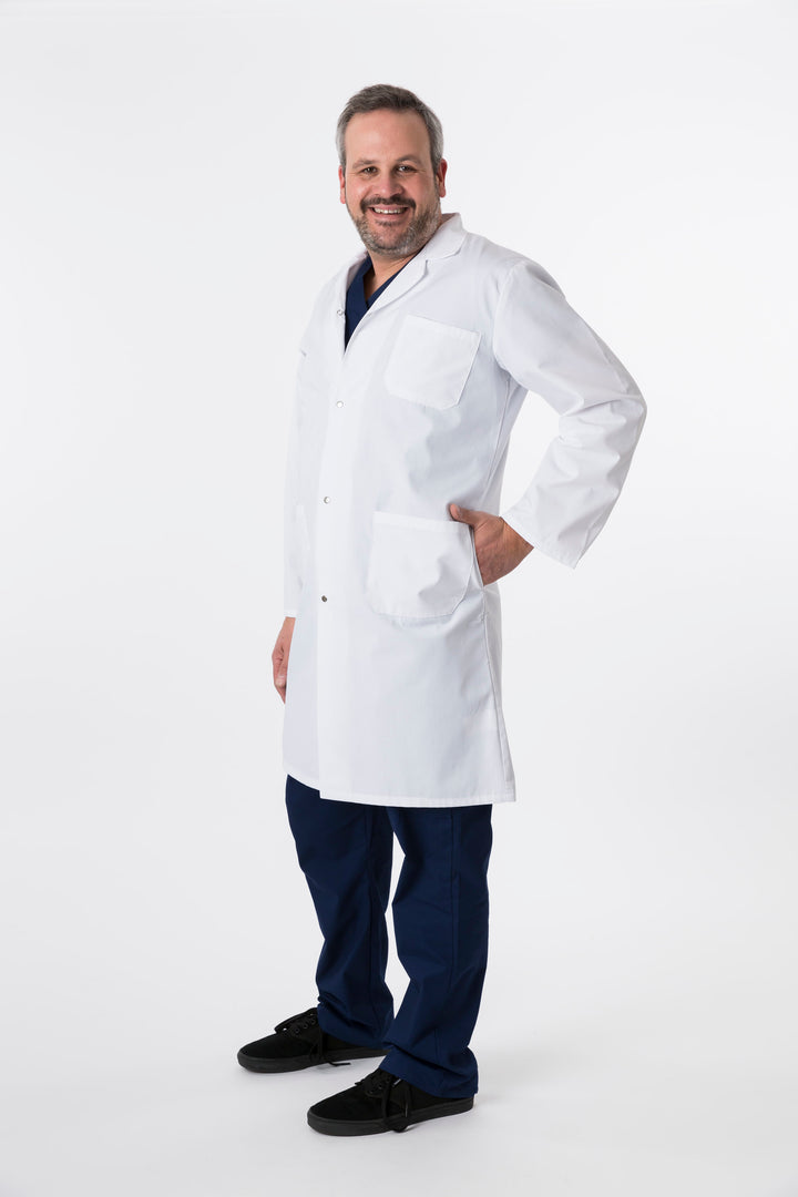 4500 Classix Unisex Snap Front Full Length Lab Coat By Greentown - Scrub Nation Canada
